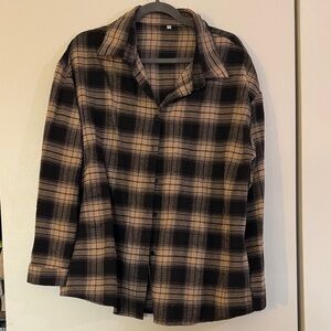 Plaid shirt - Black and Tan